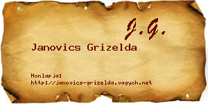 Janovics Grizelda névjegykártya